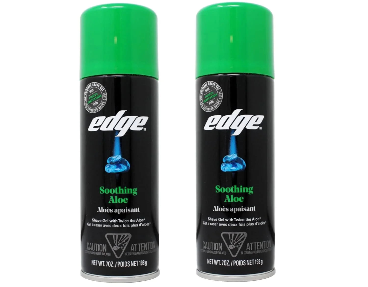 2 Pack - Edge Shave Gel Soothing Aloe 7 Oz