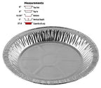 9" Aluminum Foil Pie Pans 1" Deep - Made in USA Disposable Tins (Pack of 25)