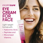 Eye Anti-Wrinkle Cream Antiaging for Face with Peptides and Micronized Vitamins