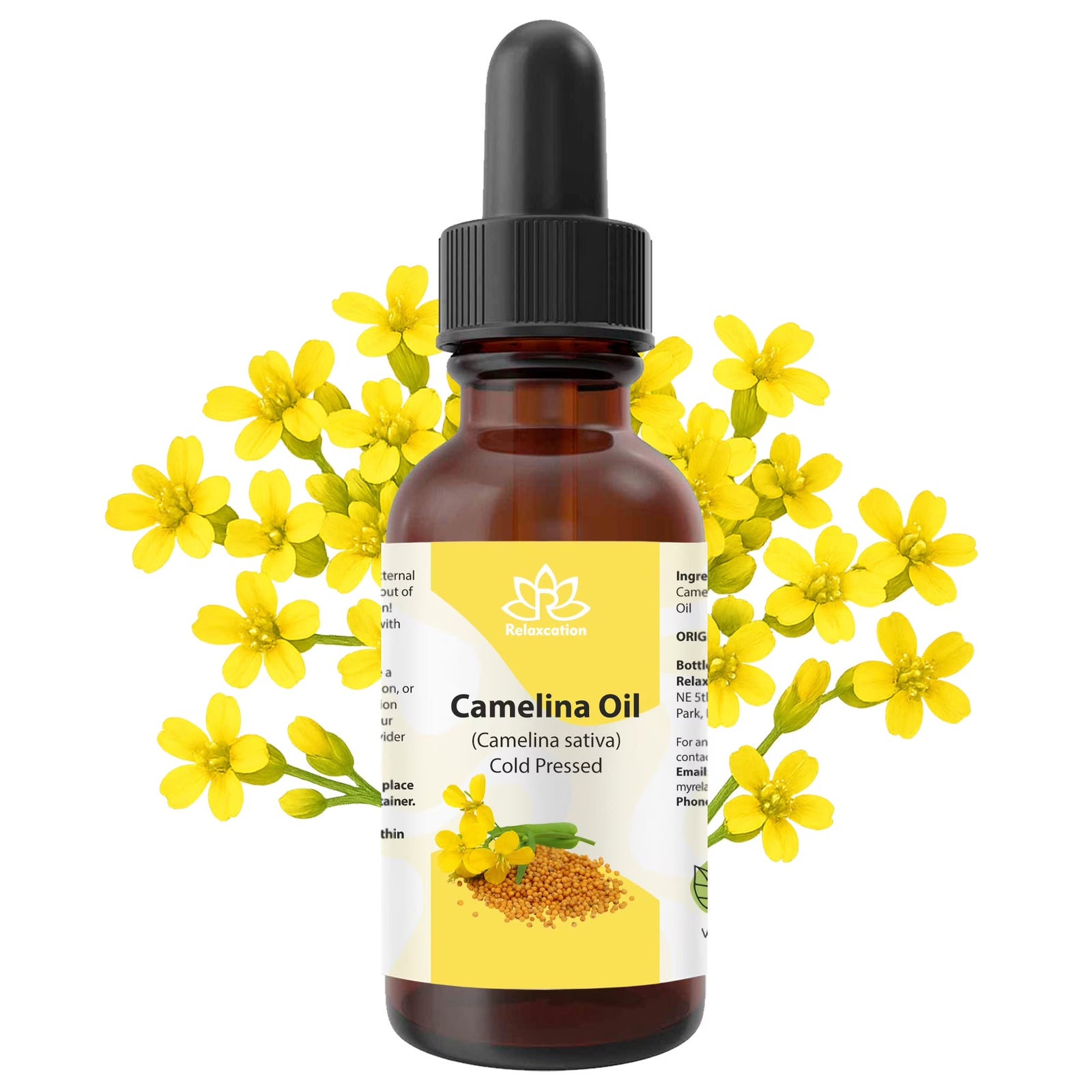 Camelina Oil – 0.5 Oz | – Omega-Rich & Fast Absorbing