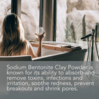 Bentonite Clay Powder for DIY Detox Body & Face Mask Pore Cleansing, (8.0 Oz) By