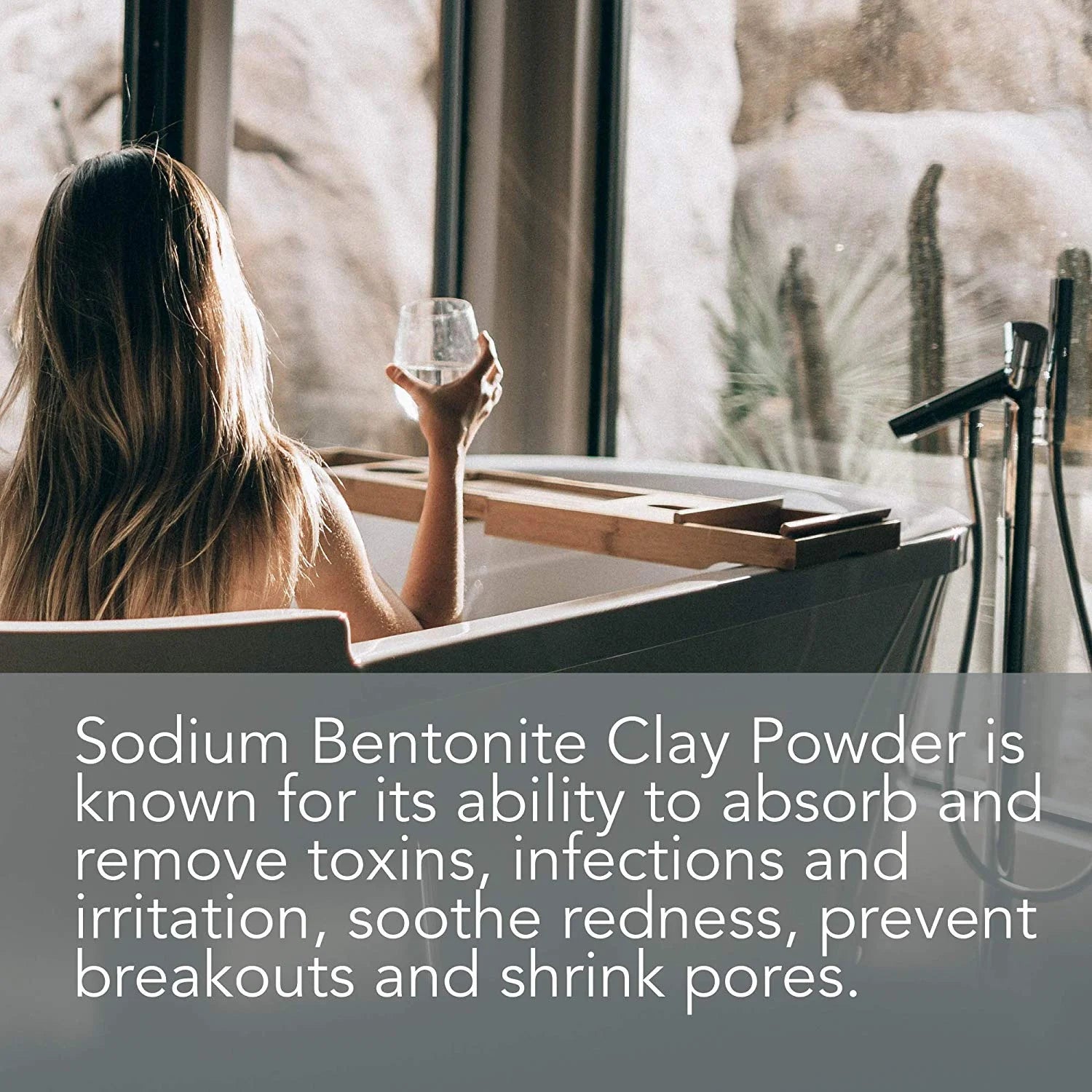 Bentonite Clay Powder for DIY Detox Body & Face Mask Pore Cleansing, (8.0 Oz) By