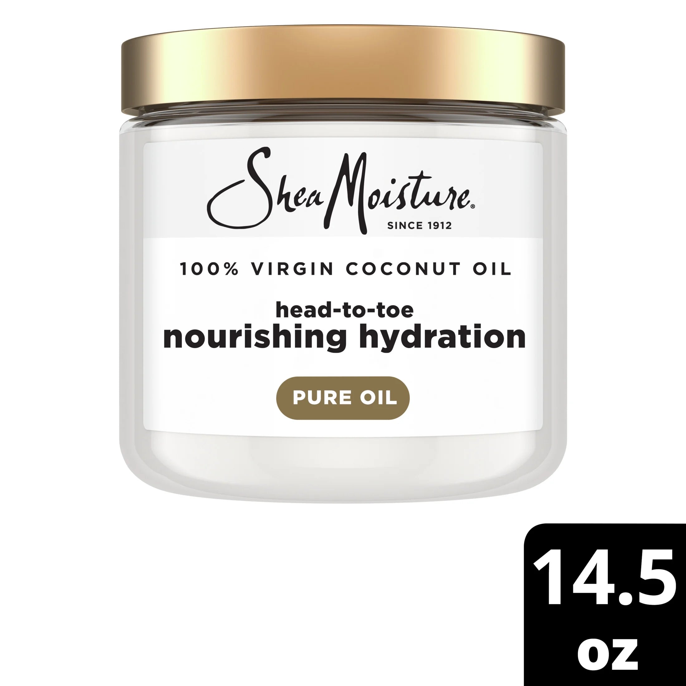 Sheamoisture 100% Extra Virgin Coconut Oil Nourishing Hydration, 14.5 Oz