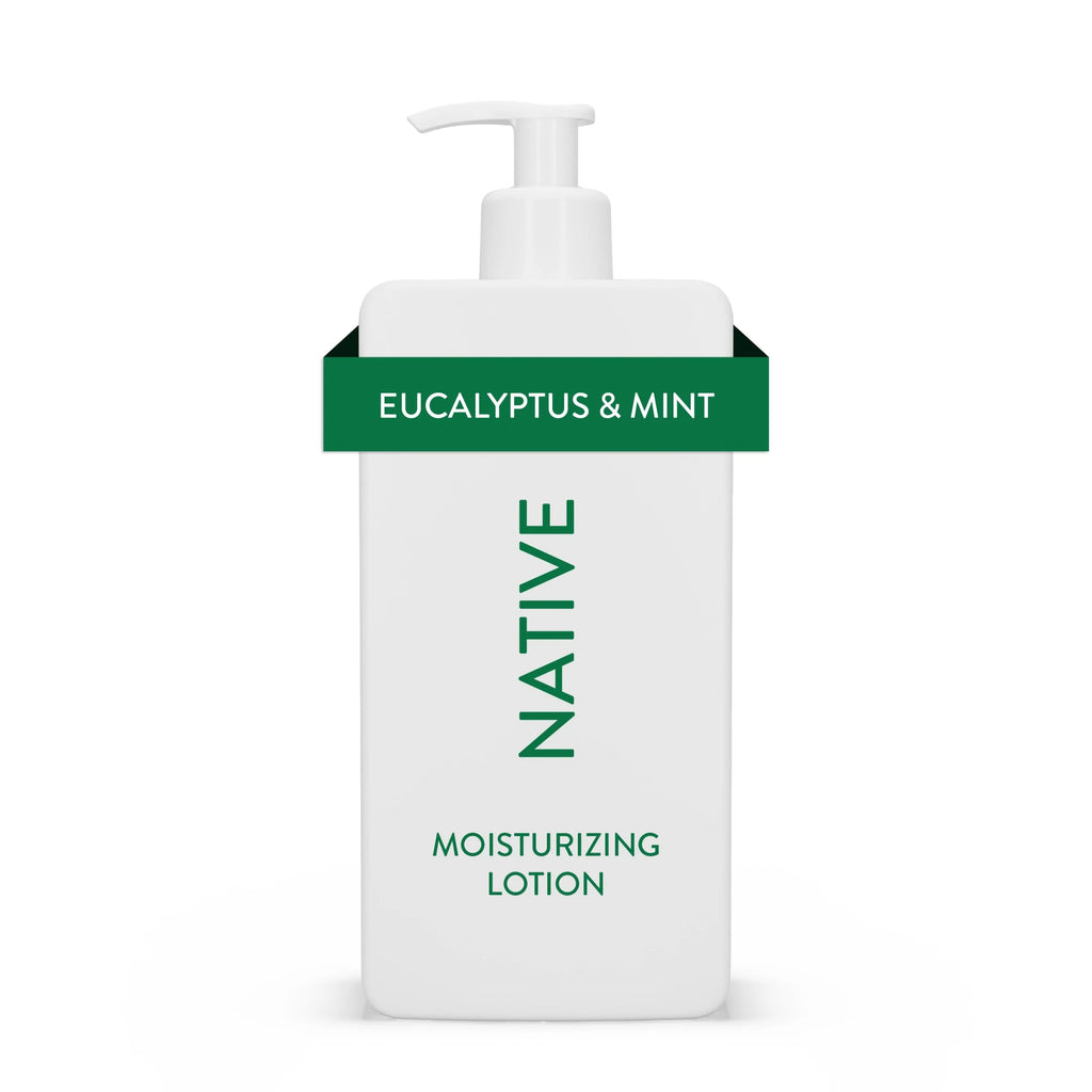 Native Moisturizing Hand & Body Lotion, Eucalyptus & Mint, Paraben Free, for Women and Men, 16.5 Fl Oz