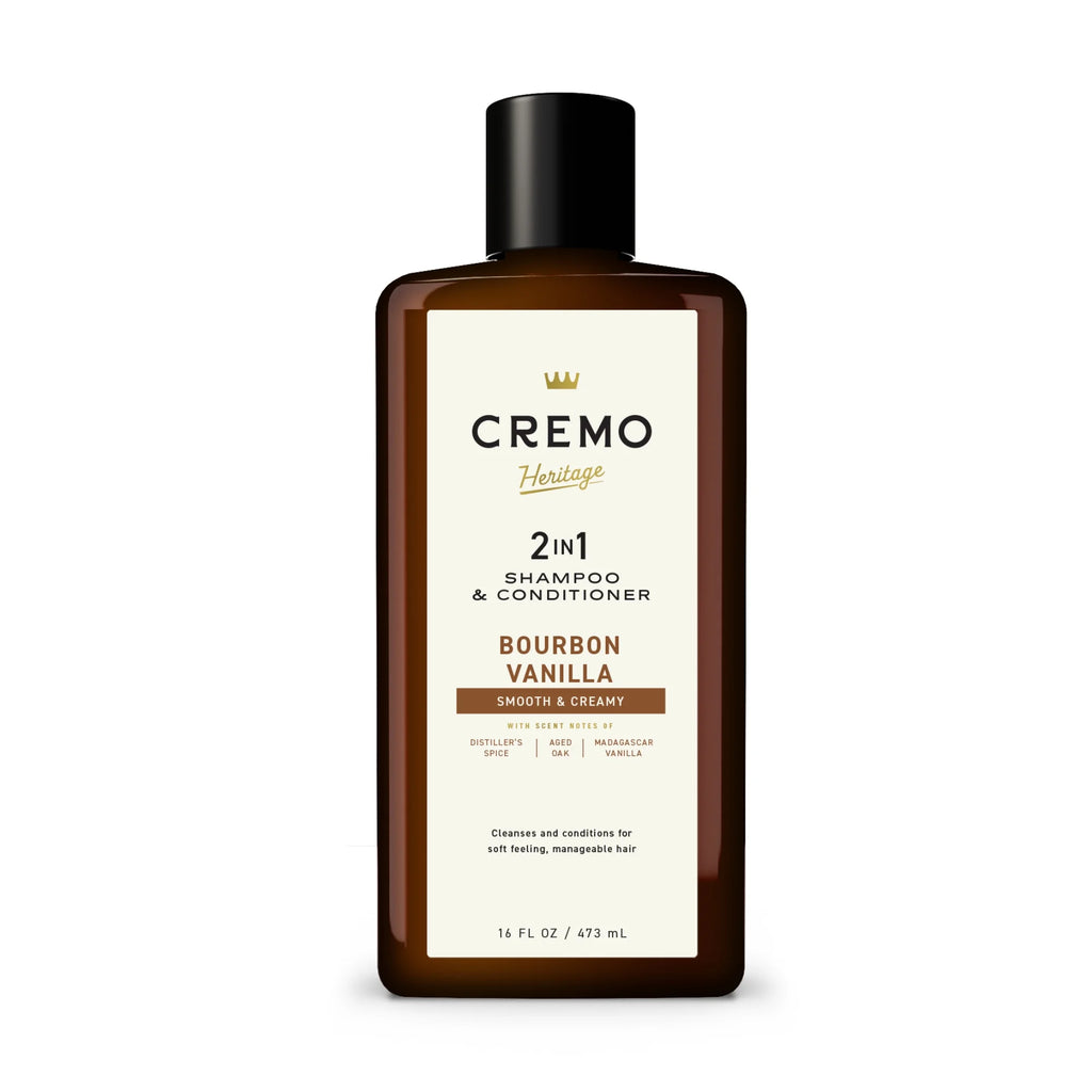 2-In-1 Mens Shampoo & Conditioner, Bourbon Vanilla Scent, 16 Fl Oz, Cleanses & Moisturizes Hair