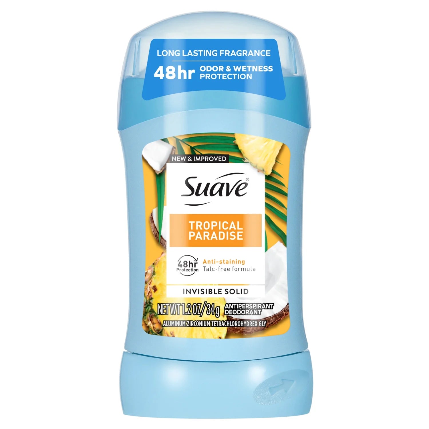 Antiperspirant Deodorant for Women, 48Hr Protection, Tropical Paradise, 1.2 Oz