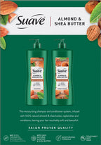 Suave Professionals Moisturizing Shampoo and Conditioner Set, Almond & Shea Butter, 28 Fl Oz, 2 Pack