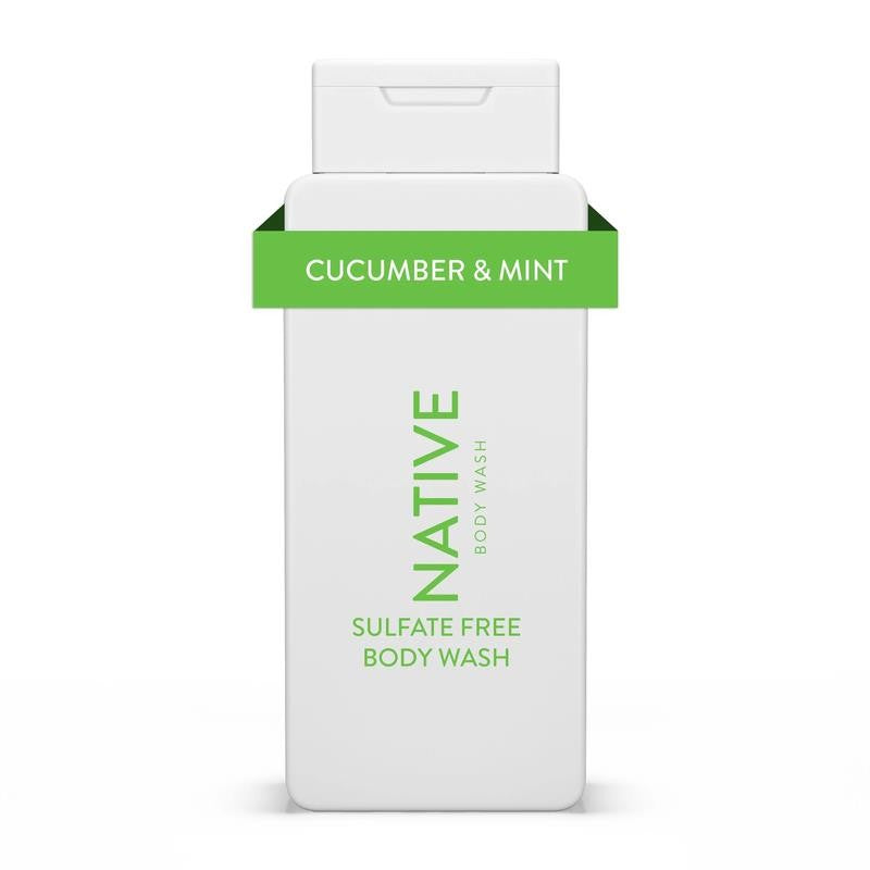 Body Wash, Sulfate Free, Paraben Free, Cucumber & Mint, for Women and Men, 18 Oz