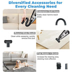 Cordless Handheld Car Vacuum, Portable Vacuum Cleaner, 8KPA Powerful Suction For