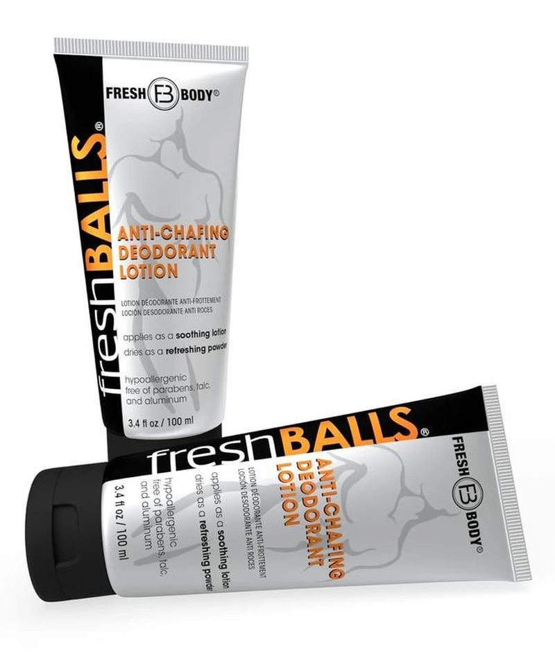 Fresh Balls Lotion, 3.4 Fl Oz - (2 Pack) Men'S anti Chafing Cream to Powder - Ba
