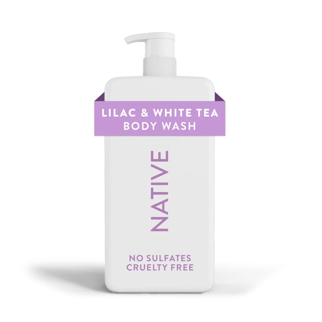 Native Body Wash, Sulfate Free, Lilac & White Tea, for Women and Men, 36 Oz