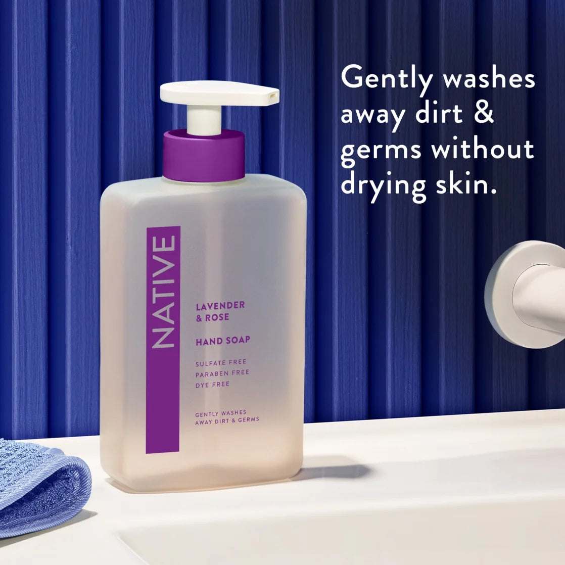 Native Lavender & Rose Liquid Hand Soap 13OZ