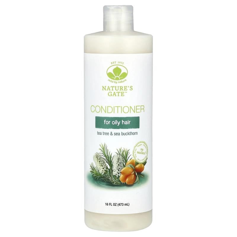 (Nature'S Gate), Tea Tree & Sea Buckthorn Conditioner for Oily Hair, 16 Fl Oz (4