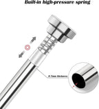 Adjustable Shower Curtain Rod, 32-84 Inch Stainless Steel, Spring Tension, Anti-