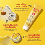 Burts Bees Tips and Toes Gift Set, Hand Cream, Foot Cream, Cuticle Cream, Hand S