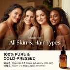 Gya Labs Organic Carrot Seed Oil for Skin - Pure & Natural Unrefined Cold Pressed Carrot Oil for Hair, Scalp, Skin, Face & Massage (1 Fl Oz)