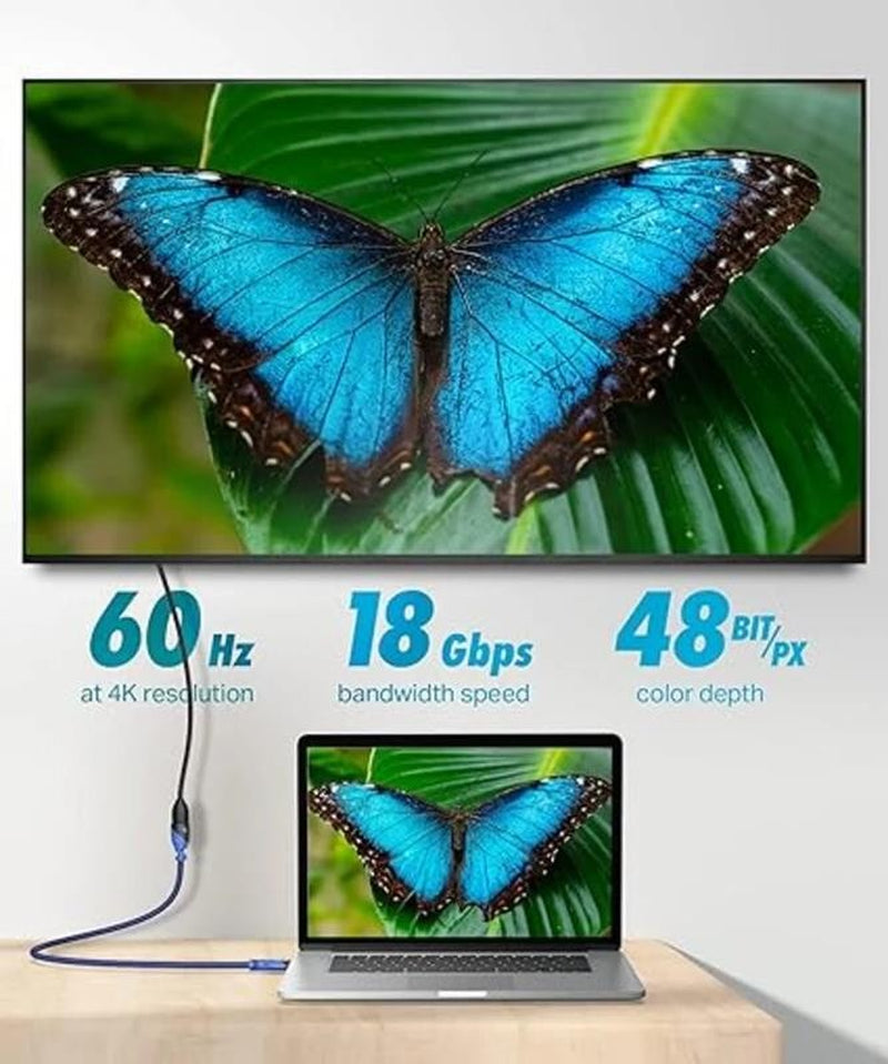 4K HDMI Cable for TV, Male to Female Extension HDMI Cord for Computer, Laptop, M