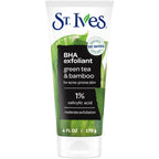 Blackhead Clearing Exfoliating Face Scrub, Green Tea & Bamboo Facial Exfoliator