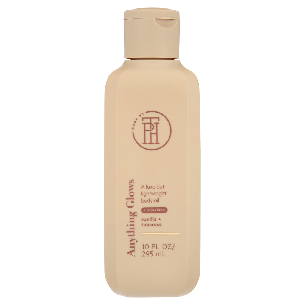 BODY by TPH Anything Glows Body Oil for Dry Skin for Women & Men, 10 Oz.