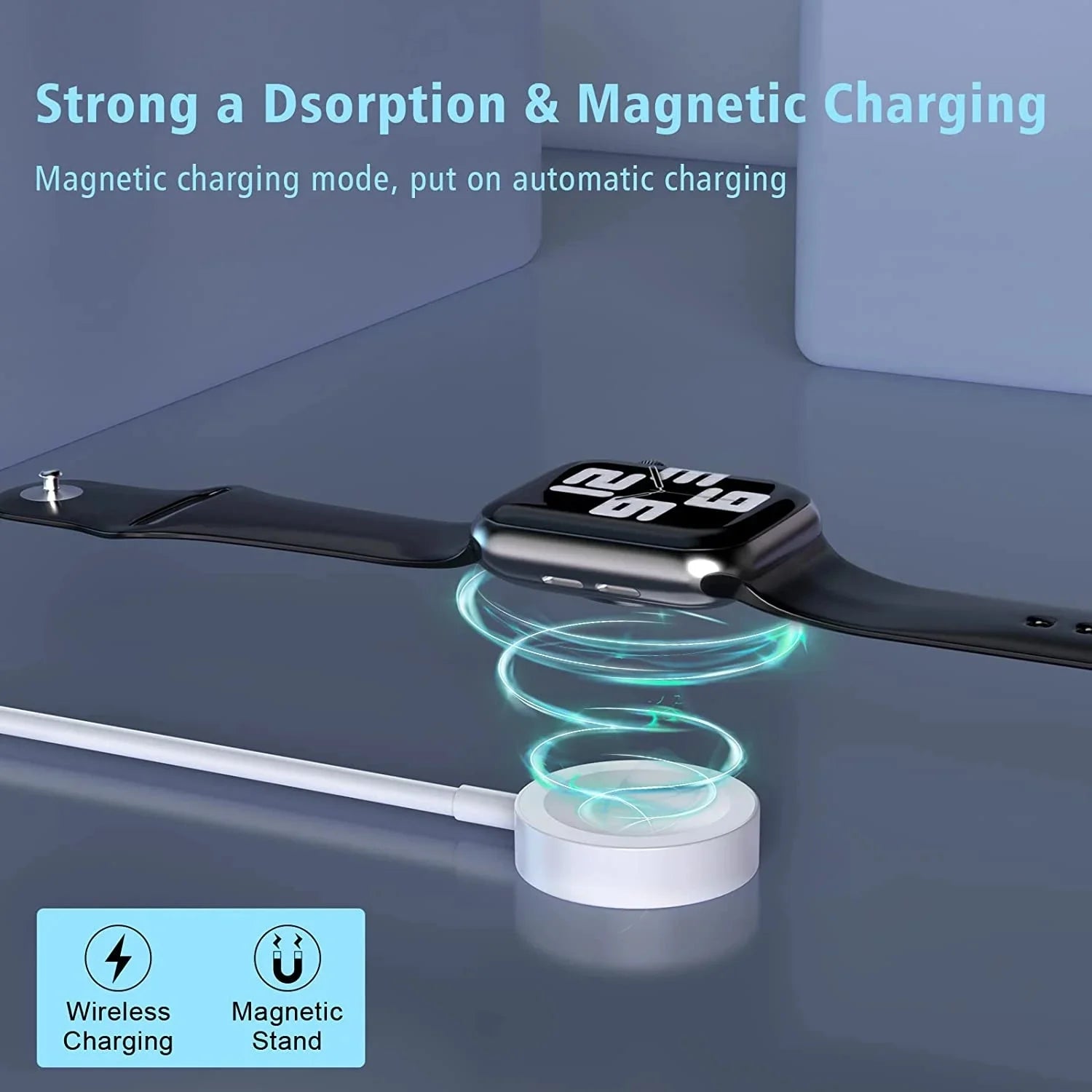 Watch Charger Charging Cable for Apple Watch, Portable Magnetic Wireless Watch Charging Cable Compitable with Apple Watch Series