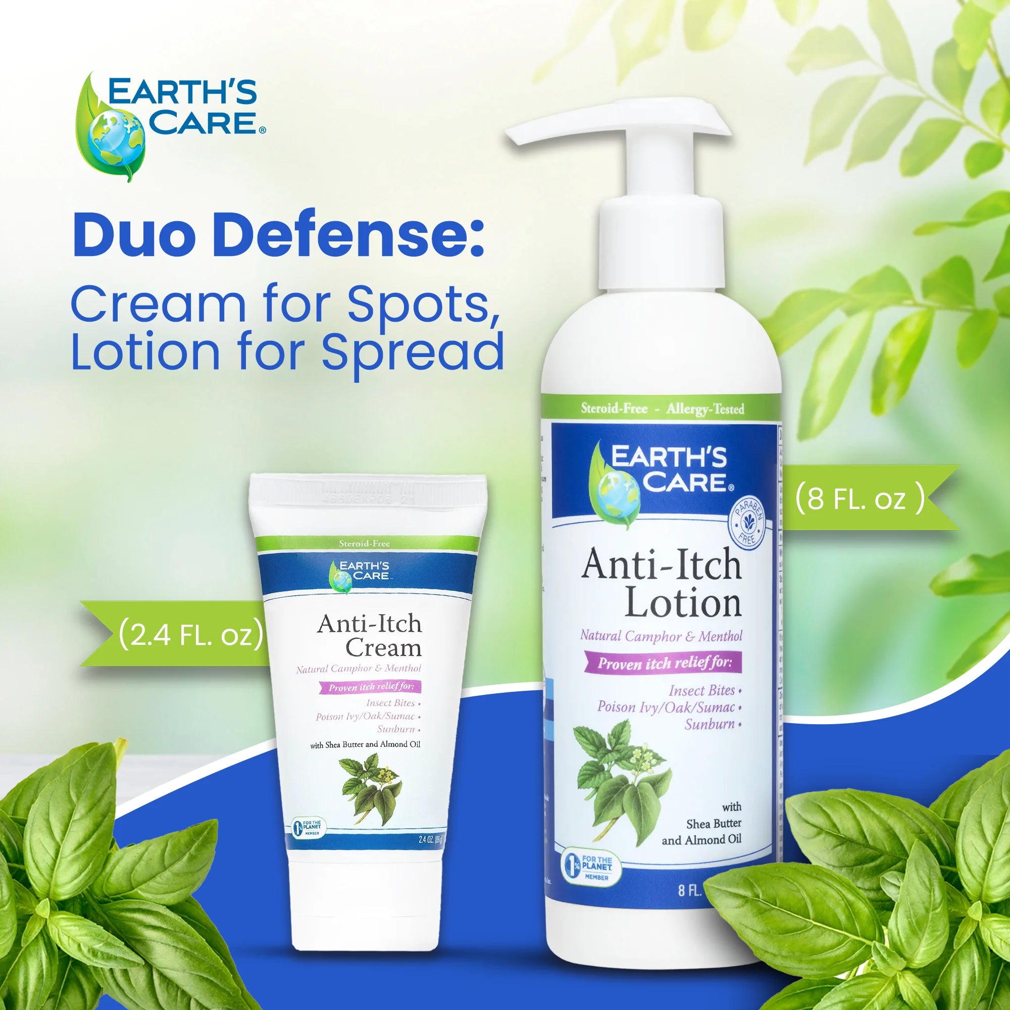 Earth’S Care Anti-Itch Cream for Itchy Skin with Shea Butter and Almond Oil 2.4 Oz