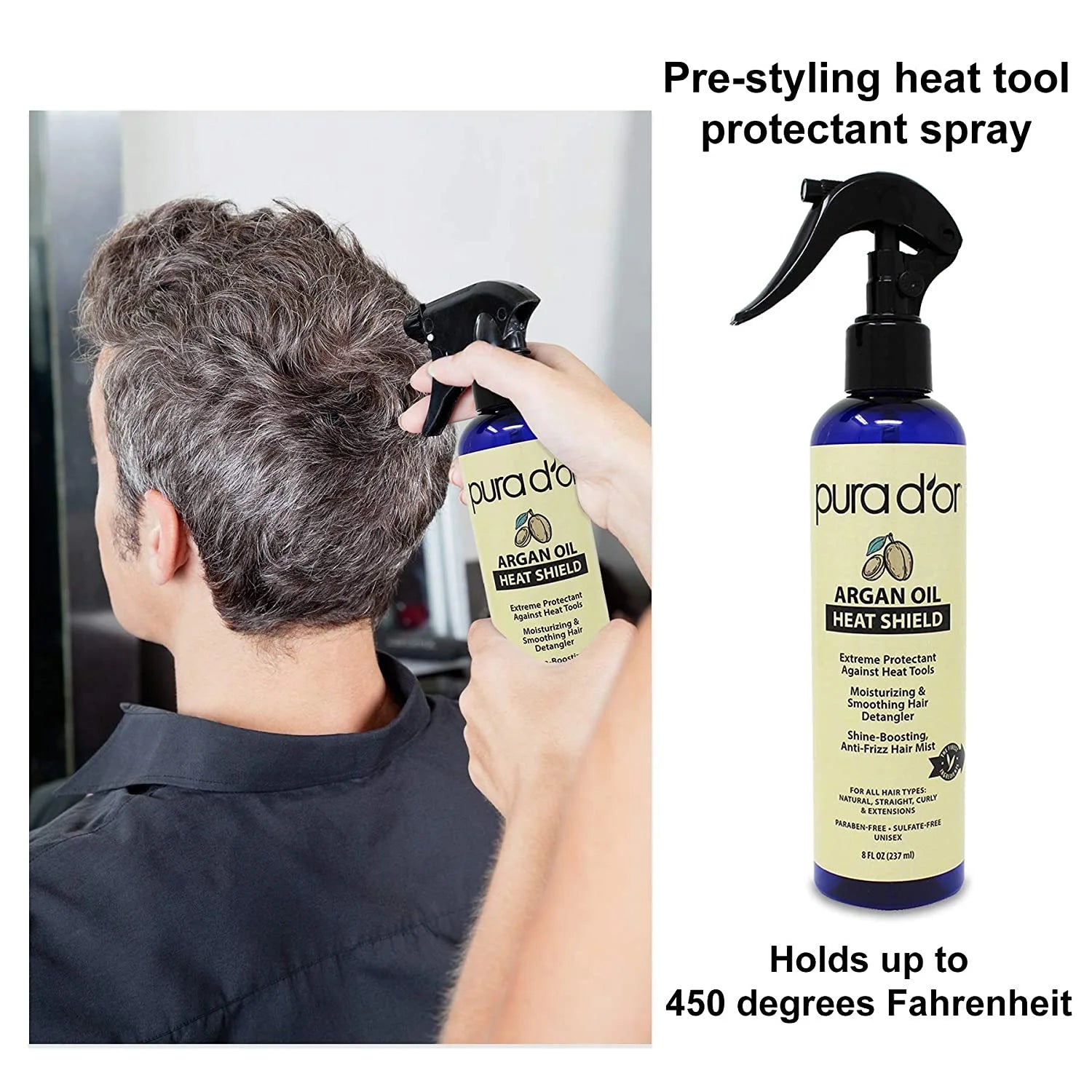 Argan Oil Heat Shield Protectant Spray 8 Fl Oz