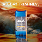 Clear Gel Antiperspirant and Deodorant for Men Tropical Breeze Scent 3.8 Oz