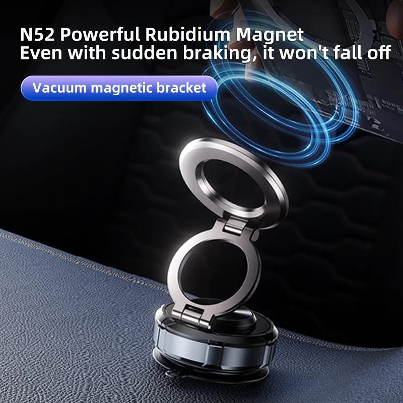Car Phone Holder for Magsafe 78+LBS Strongest Suction & 2400Gf Strongest Magneti