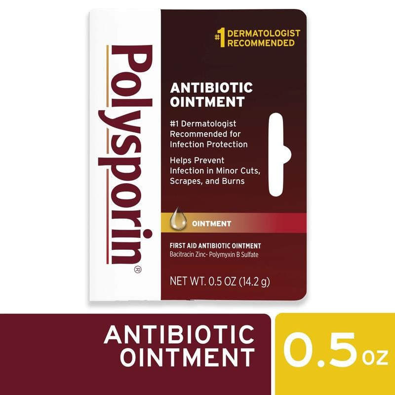 (3 Pack) First Aid Topical Antibiotic Ointment, Travel Size, 0.5 Oz