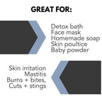 Bentonite Clay Powder for DIY Detox Body & Face Mask Pore Cleansing, (8.0 Oz) By