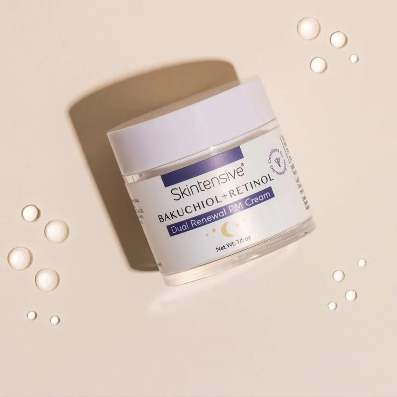 Bakuchiol + Retinol Dual Renewal PM Cream Unscented Facial Moisturizer Cream 1.6