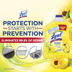 Lysol, Multi-Surface Cleaner, Clean & Fresh, Value Size, Sparkling Lemon and Sunflower Essence, 90 Fl Oz