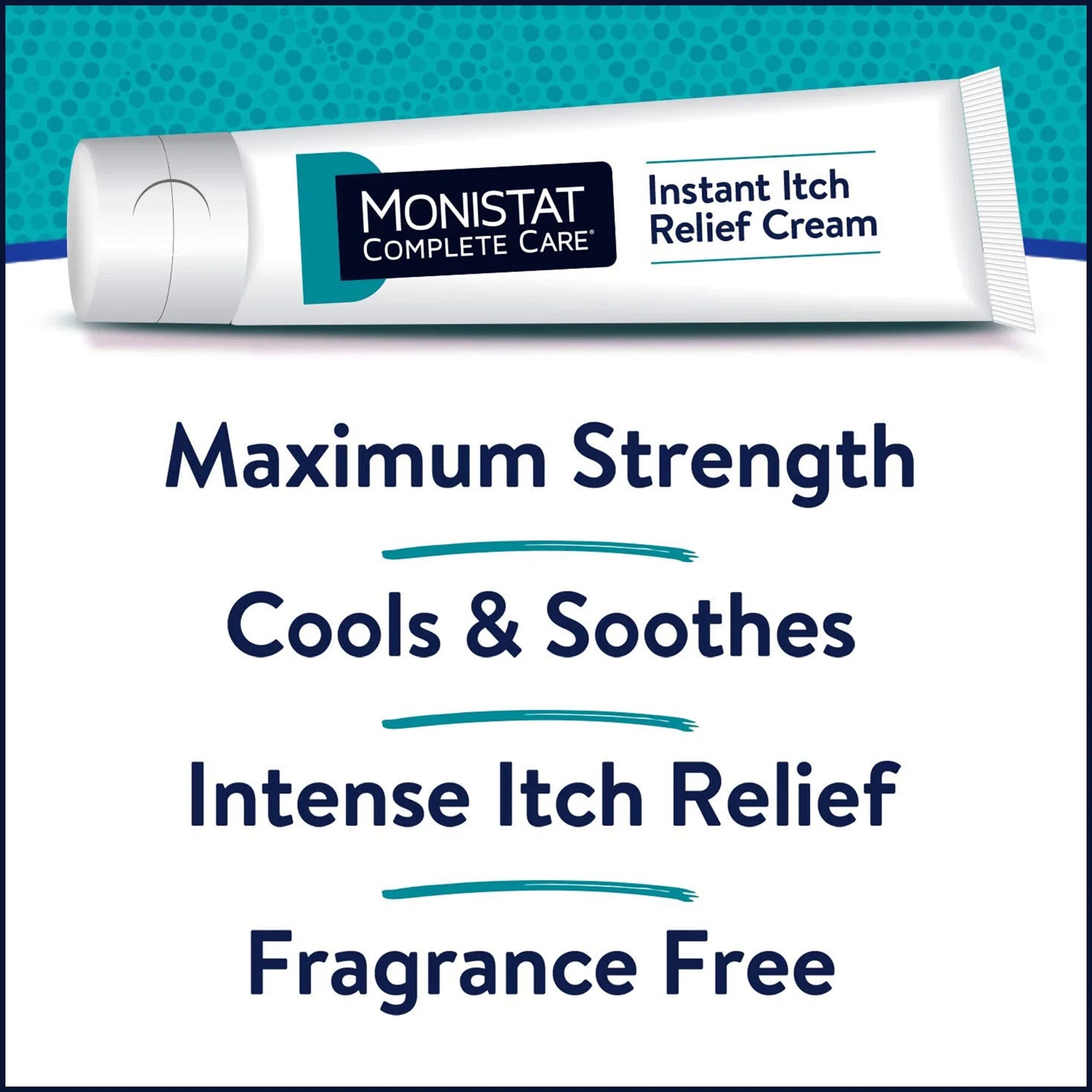 (3 Pack) Monistat Instant Itch Relief Cream for Women, Maximum Strength Feminine Itch Care, 1 Oz