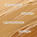 Airbrush Legs Lotion, Flawlessly Covers Leg Imperfections, Long Lasting & Waterproof Leg Makeup Cream,#2 Medium Glow
