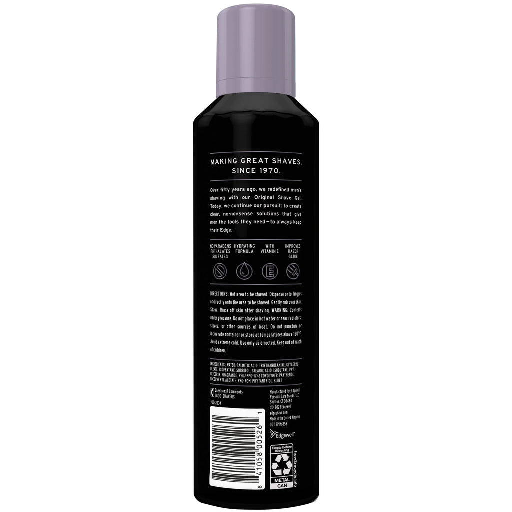 (3 Pack) Edge Extra Moisturizing Shave Gel for Men with Vitamin E, Fresh Scent, 7 Oz