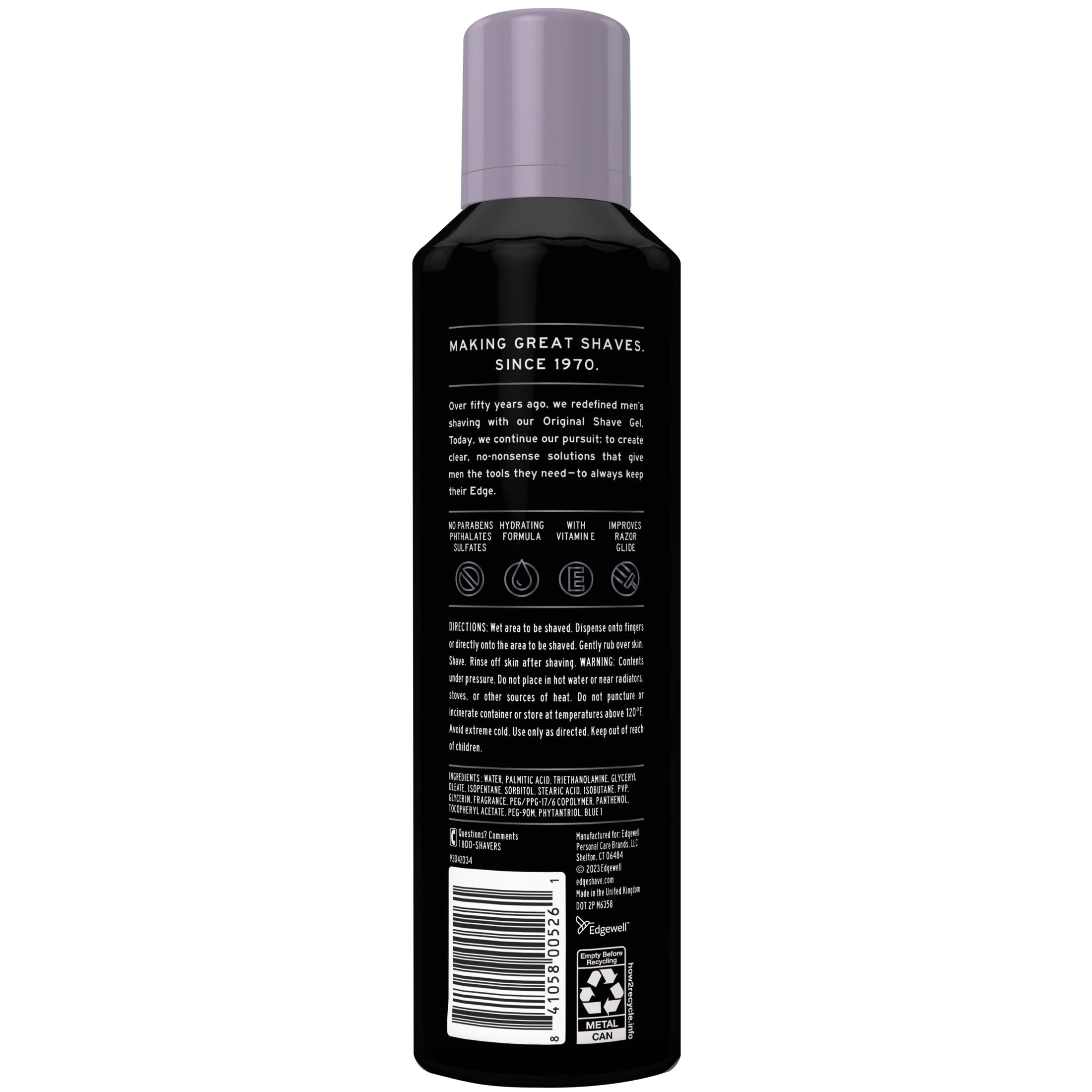(3 Pack) Edge Extra Moisturizing Shave Gel for Men with Vitamin E, Fresh Scent, 7 Oz