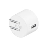 Onn 12W Single USB-A Port Wall Charger with 3Ft Micro-Usb to USB Cable, Foldable Plug, White