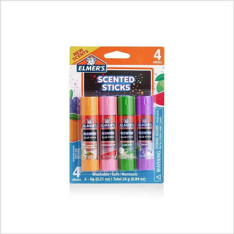 Elmer’S Scented Glue Sticks, School Glue, Clear Color, 6 Grams Each, 4 Count, 5