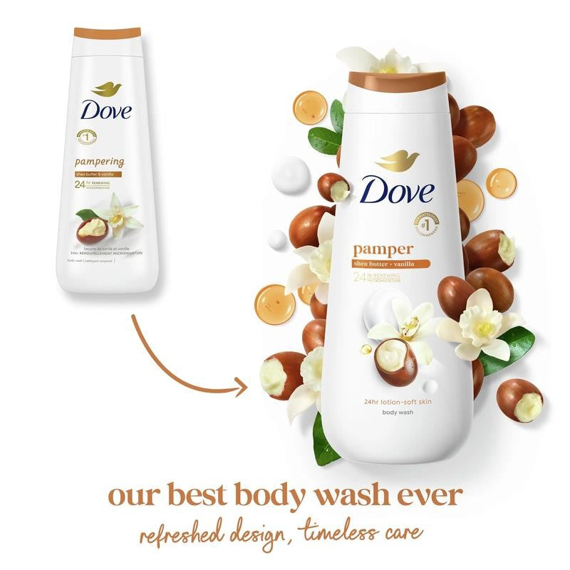 Body Wash for Women Moisturizing Pamper Shea Butter & Vanilla Moisturizing All S