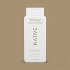 Native Body Wash, Sulfate Free, Sandalwood & Shea Butter, for Women and Men, 18 Oz