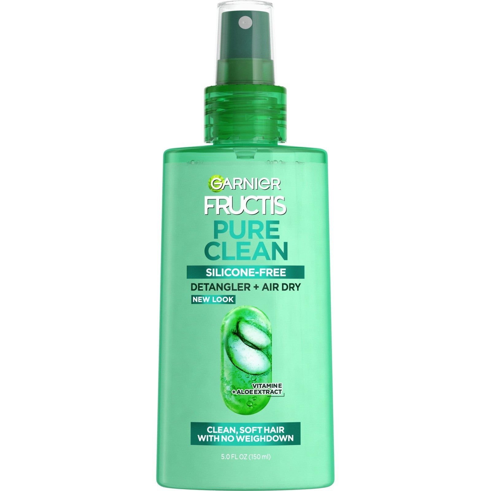Fructis Pure Clean Detangler and Air Dry with Aloe, All Hair Types 5 Fl Oz