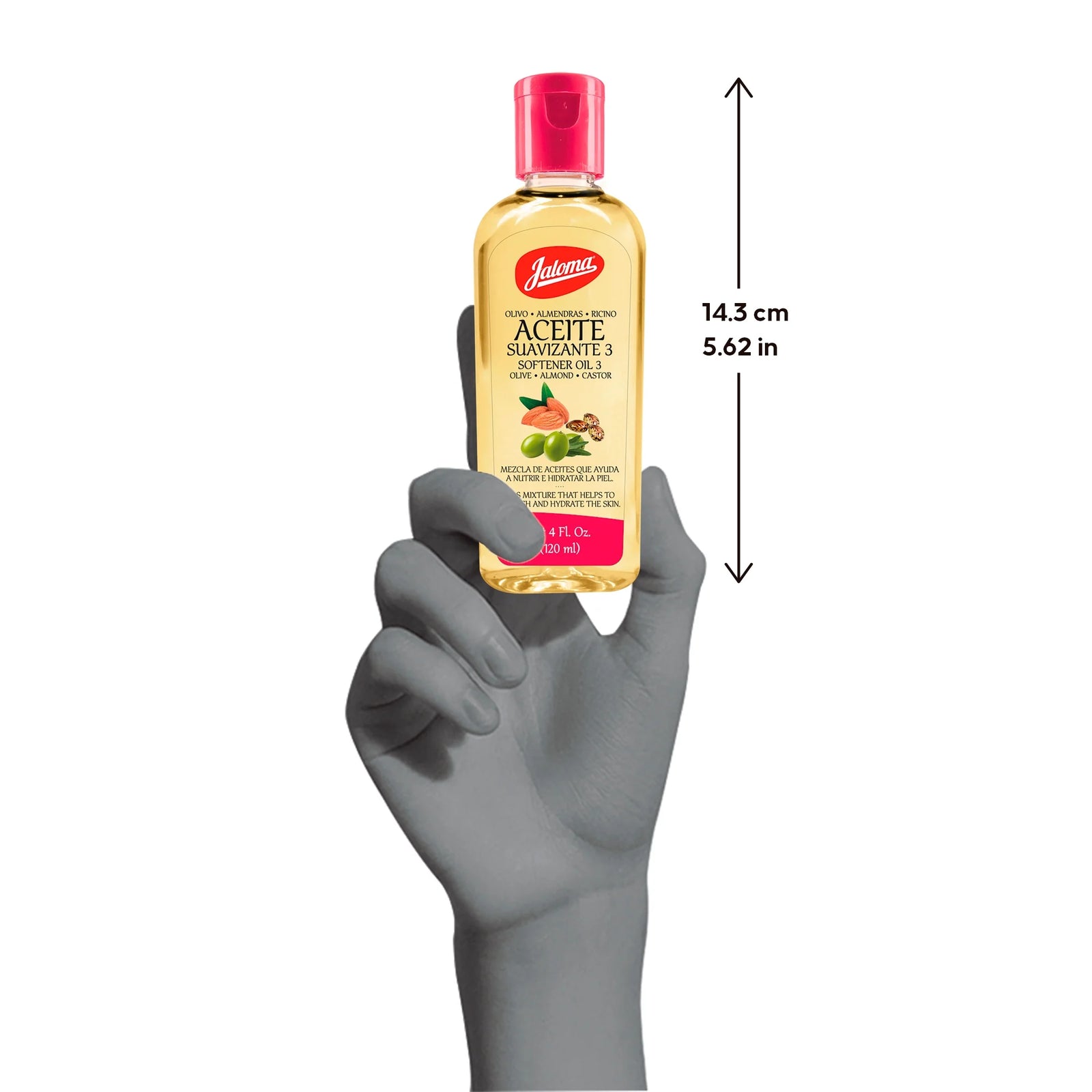 Aceite 3 Olive Almond & Castor Oil for All Hair Types, 4 Fl Oz