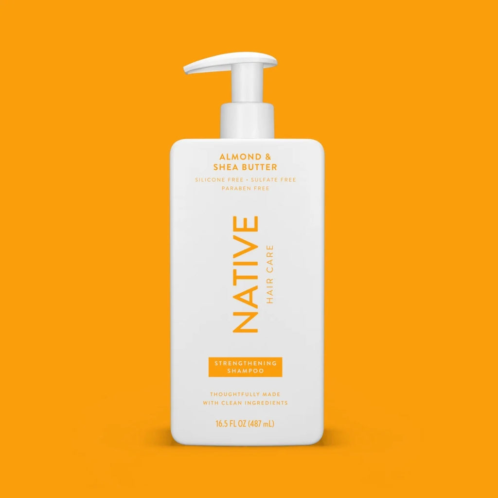 Native Strengthening Shampoo, Almond & Shea Butter, Sulfate & Paraben Free, 16.5 Oz