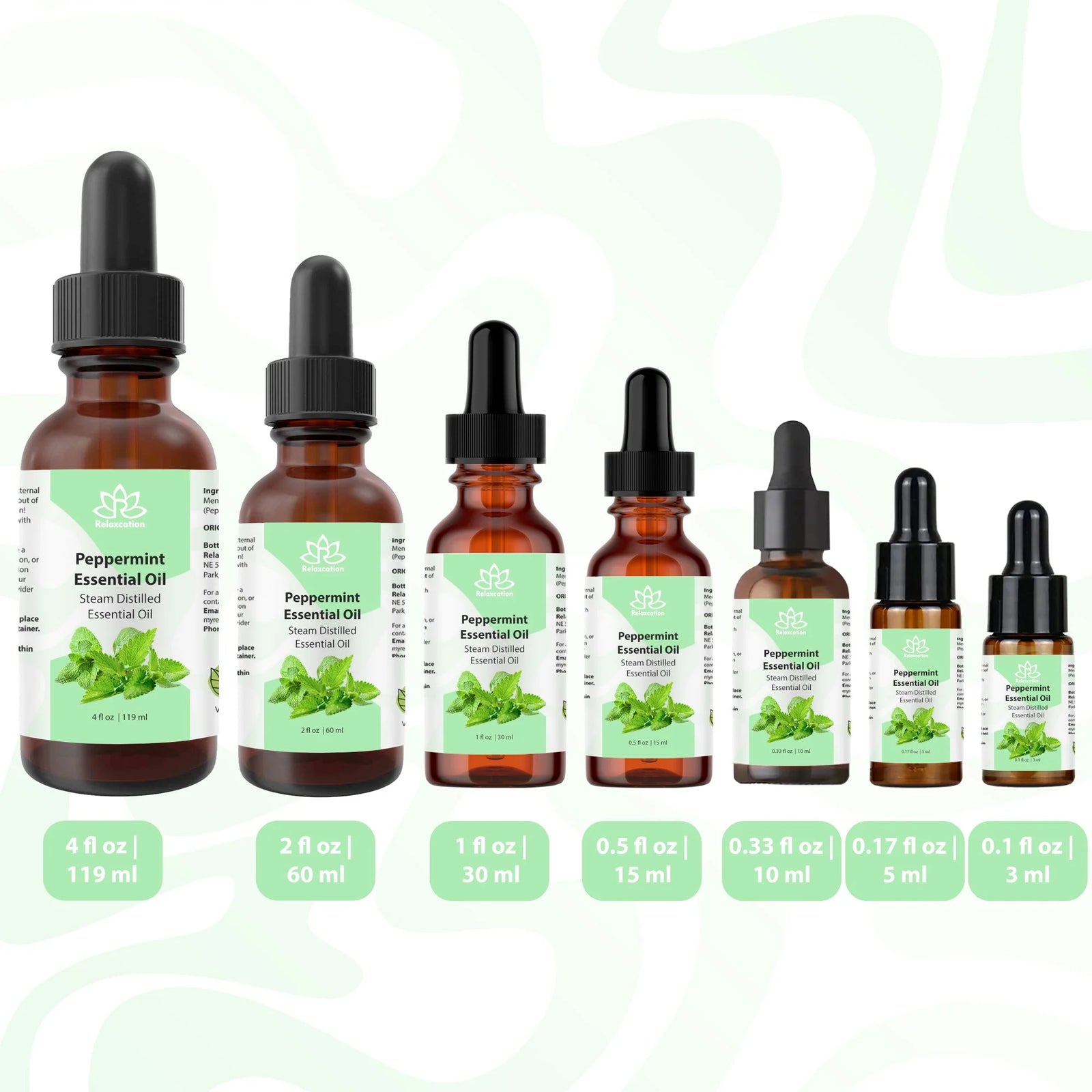 100% Pure Peppermint Essential Oil – Natural & Therapeutic Grade for Aromatherap