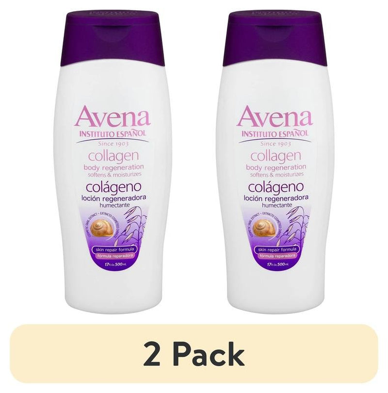 (2 Pack) Collagen Hand & Body Lotion, Softens and Moisturizes, Dry Skin, 17 Fl.