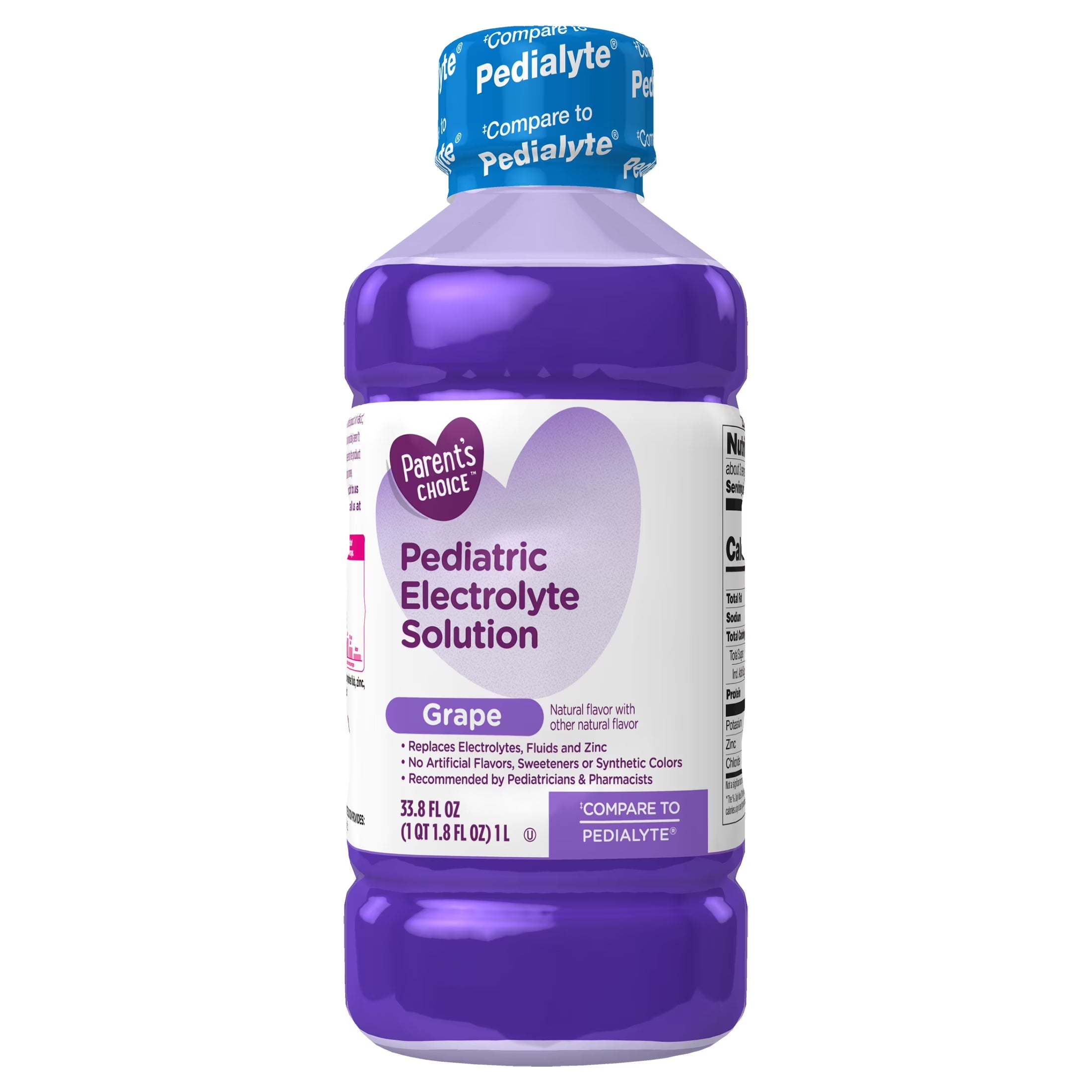 Parent'S Choice Electrolyte Solution, Grape, Dye-Free, 1 Liter