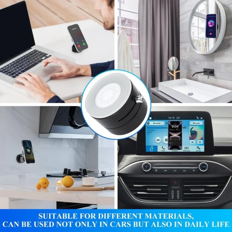 Cell Phone Holder Vacuum Magnetic Adsorption for Car Mount Convenient Folding Su