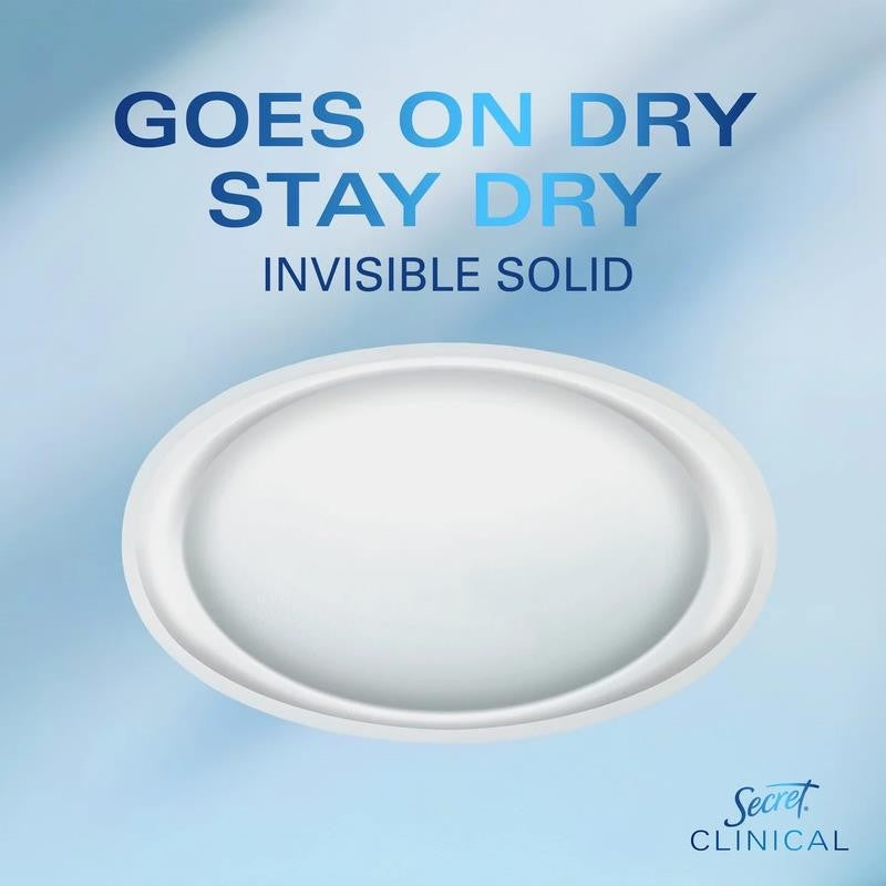 Clinical Invisible Solid Antiperspirant and Deodorant for Women, Stress Response