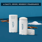 Deodorant, Aluminum Free, Sea Salt & Cedar, for Women and Men, 2.65 Oz