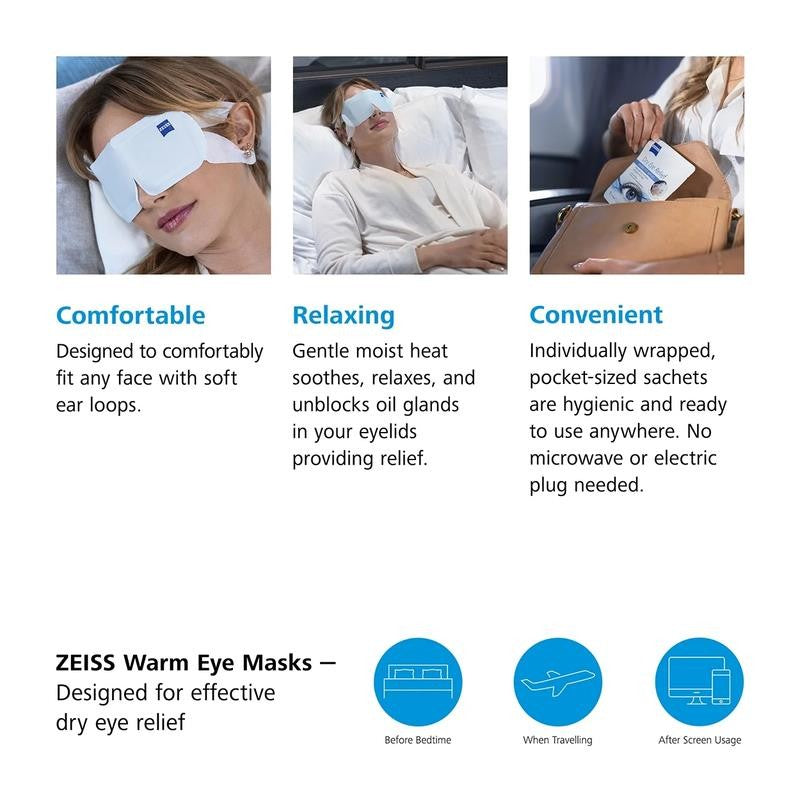 Dry Eye Relief Warm Compress Heated Eye Masks, 4 Pack